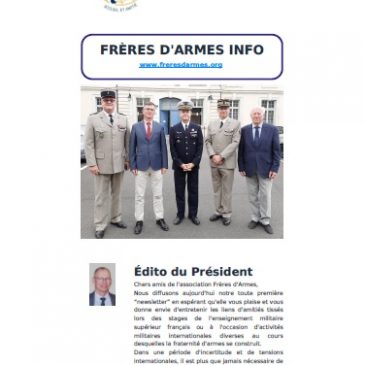 FRÈRES D’ARMES INFO n°1