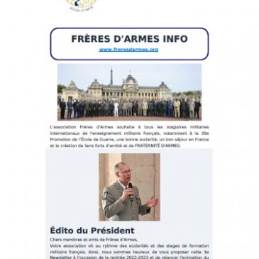 FRÈRES D’ARMES INFO n°3