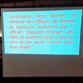 Accueil des officiers internationaux des écoles militaires de Saumur