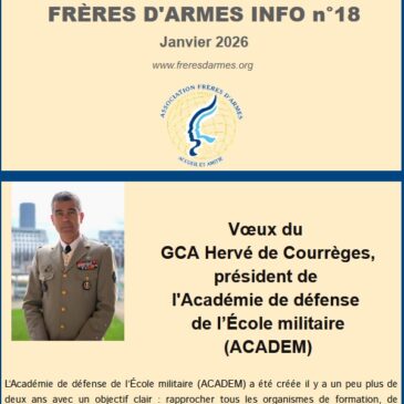 FRÈRES D&rsquo;ARMES INFO n°18 – JANVIER 2026